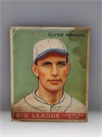 1933 Goudey #80 Clyde Manion Cincinnati Reds