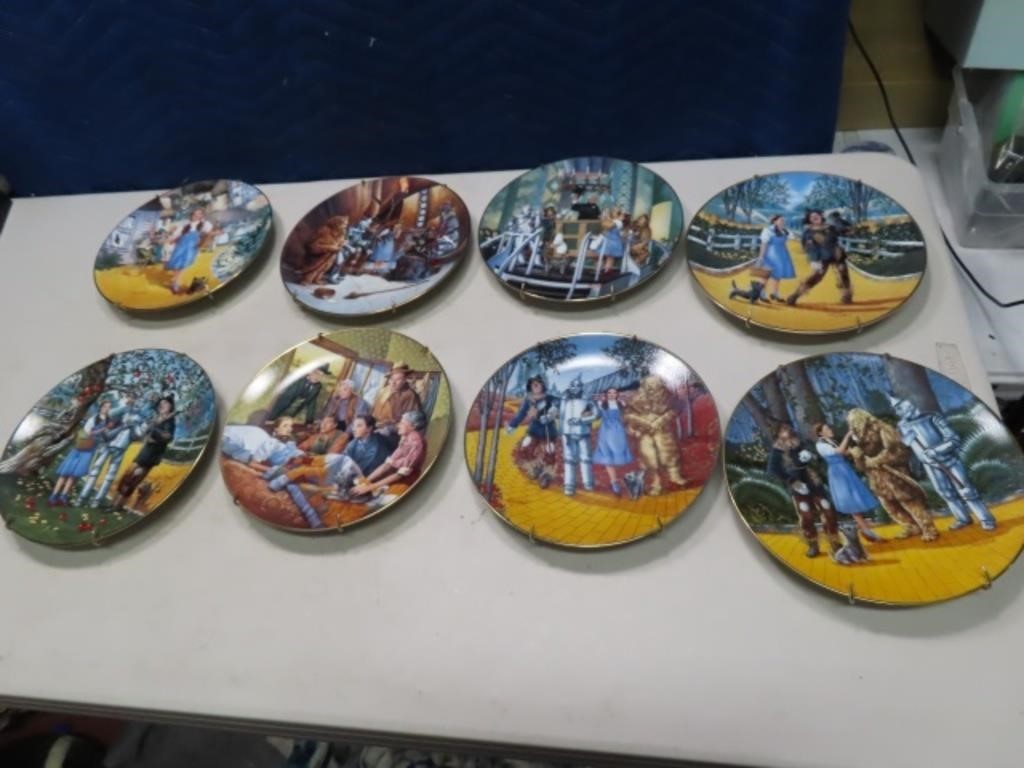 8pc Knowles Wizard Of Oz Collector's Plate SET