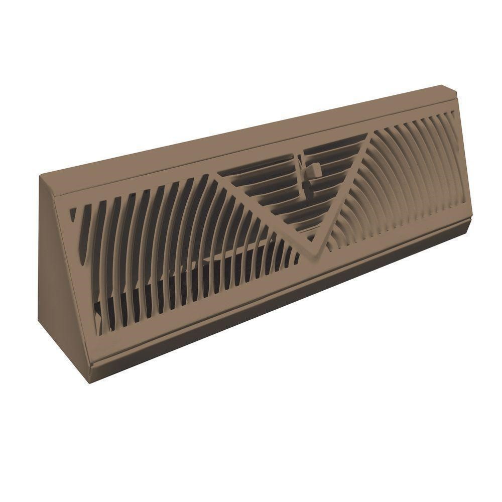 TruAire 18in Steel Baseboard Diffuser Supply Brown