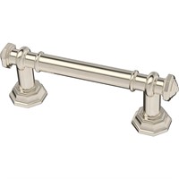 3in. Polished Nickel Cabinet Drawer Bar Pull, 4PK