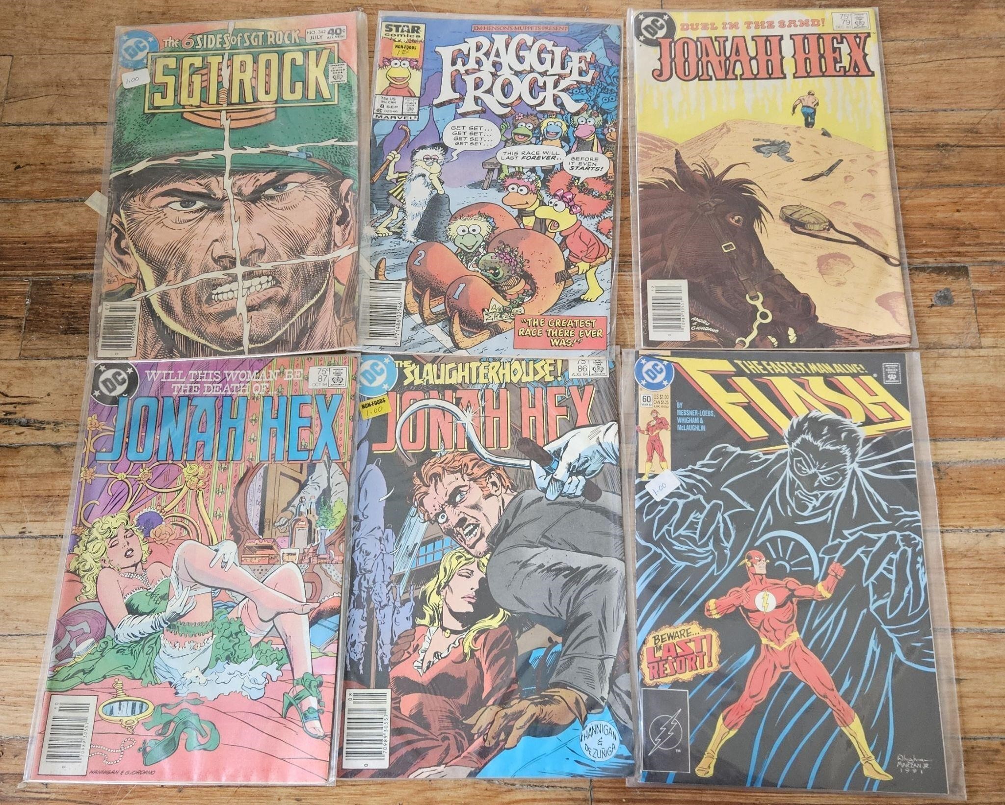 Lot of 6 Comic Books Flash Fraggle Rock