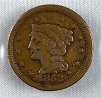 1853 US Large Cent