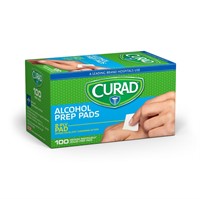 CURAD Medium 2-Ply Sterile Alcohol Prep Pad, 100/B