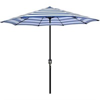 9' Outdoor Striped Patio Umbrella