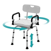 Adjustable Pivoting Shower Chair for Inside Shower