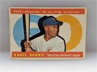 1960 Topps Ernie Banks Card 560 Creased