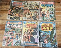 Lot of 6 Comic Books GI Combat Men of War