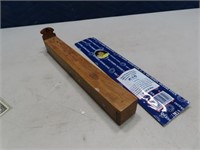 Wooden Incense Burner Brick w/ Marijuana Smell Stc