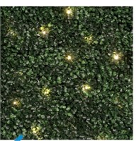 Artificial Hedge Panel with Lights