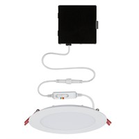 Slim 6in Adjustable CCT Canless Recessed Light Kit