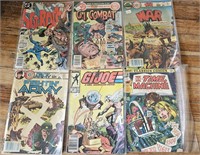 Lot of 6 Comic Books Time Machine GI Joe