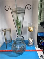 Vintage Art Glass Floating Sculptural Vase  O