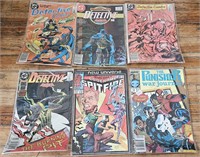 Lot of 6 Comic Books Punisher Batman Spitfire