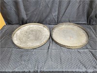 Two Vintage Vanity Trays