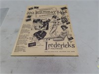1967 Lingerie Paper Catalog FREDERICK'S Hollywood