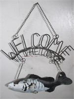 Metal Welcome to the Lodge Sign