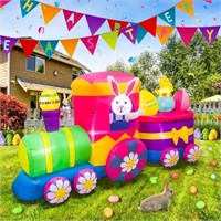 8 Feet Long Easter Inflatables with LED Light
