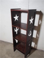 Wooden Bookshelf with Cute Cut Outs