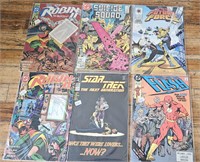 Lot of 6 Comic Books Flash Star Trek Robin