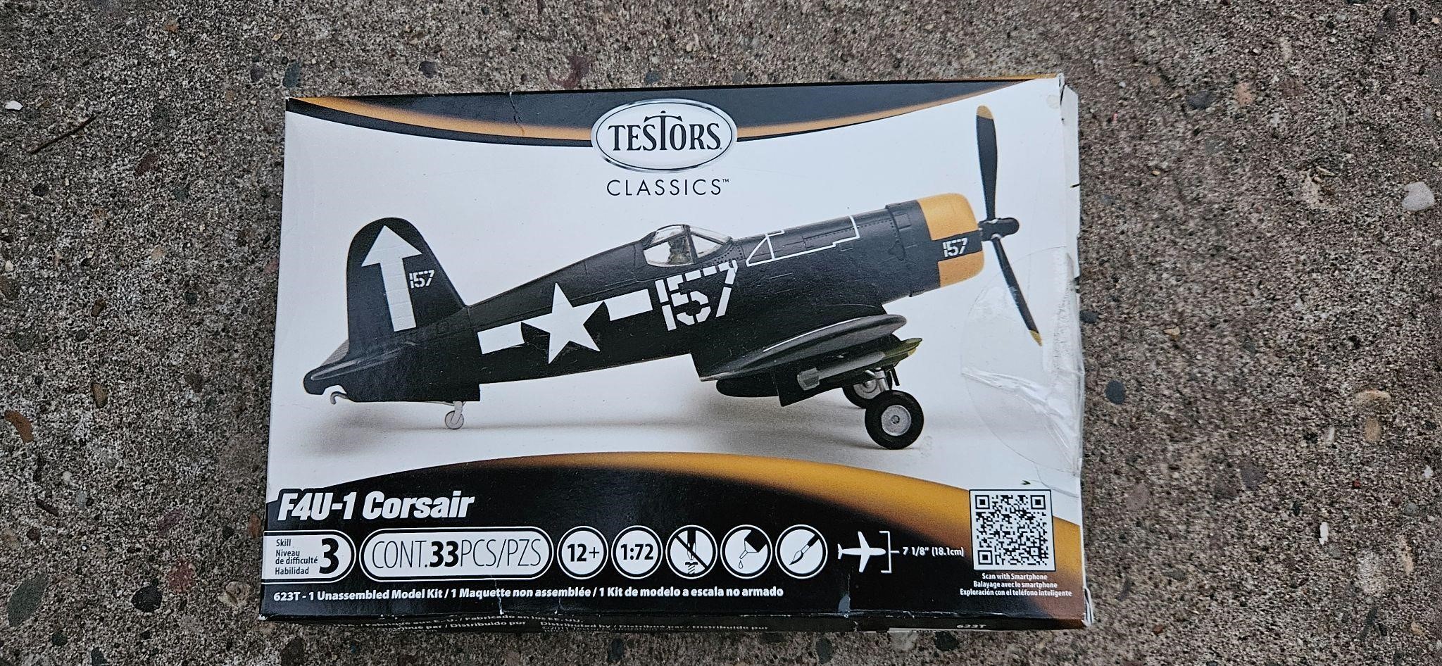 Testors Classics F4U-1 Corsair Airplane Model