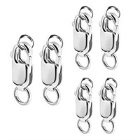 KINBOM 6pcs Lobster Claw Clasps with Open Jump