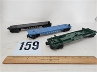 3 Lionel train cars