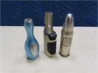 (3) 4"ish Torch Type LIghters *working*