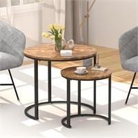Coffee Table Nesting Table Set of 2 Side Set