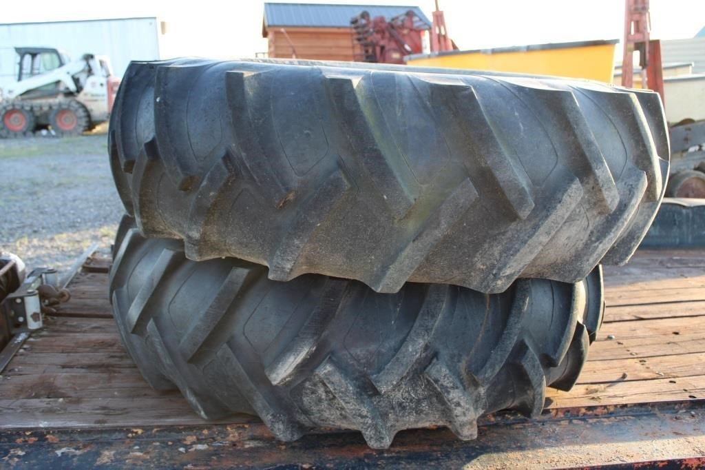 TWO LARGE TRACTOR TIRES