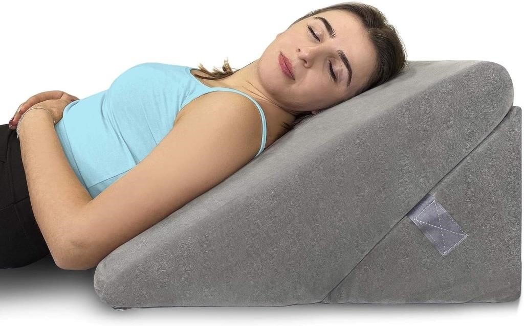 Bed Wedge Pillow - Memory Foam Top