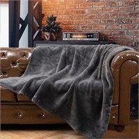 BATTILO HOME Plush Flannel Blanket Luxury Super