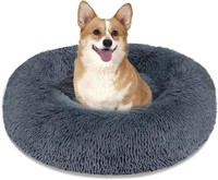 Calming Dog Bed Cat Bed,Washable Round Dog Bed -