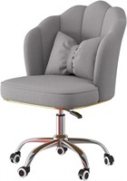 Velvet Fabric Desk Chair for Home Office | S