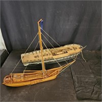 Two model boats- Ship and Sailboat