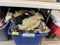 LARGE LOT OF MISC LINENS CLOTHES CONTS UNDER TABLE