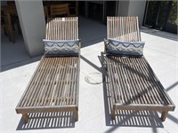2PC OUTDOOR LOUNGE CHAIRS