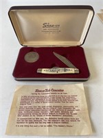 60th Anniversary Snap on Tools Knife and coin in