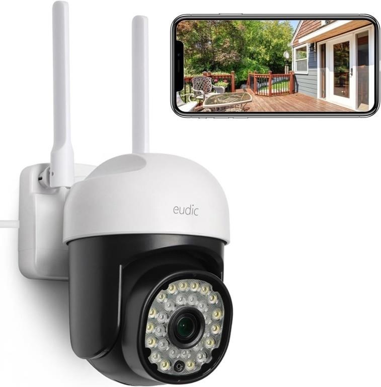 Security Camera Outdoor, 2.4G / 5G WiFi Wired,