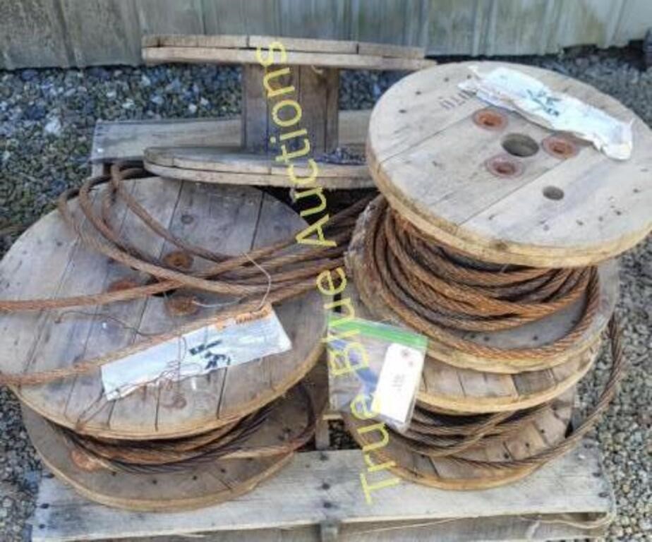 Winch Cables & Wooden Spool