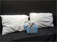 (2) Mainstay Standard Pillow & BHG Blue Shams 2pk