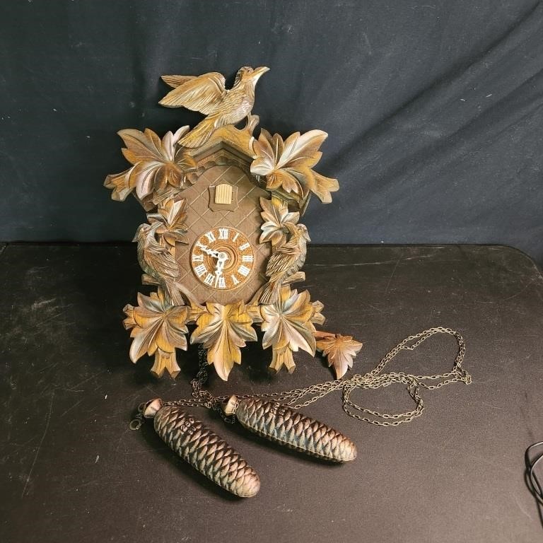 Cuckoo clock- wooden, hand carved