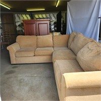 Beige Sectional couch- 2 pieces, removable covers
