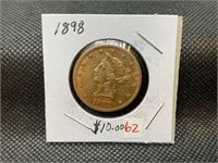 1898 $10 GOLD EAGLE