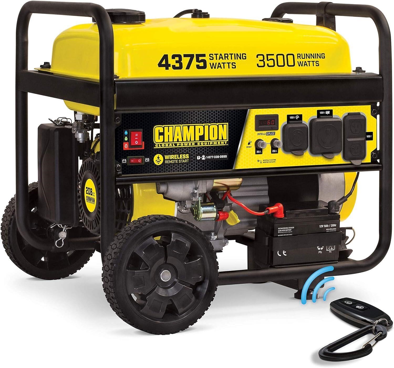 Champion 4375/3500W RV Generator  Remote