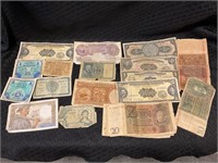 LARGE LOT OF ASSORTED FOREIGN PAPER CURRENCY