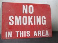 Metal No Smoking Sign