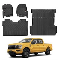WQYIMAT FLOOR MATS AND TRUCK BED MAT FORD F150