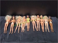 (10) Vintage Barbie Dolls