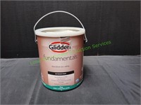 (3)Glidden Fundamentals Exterior Paint Flat, 1-gal