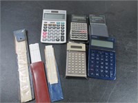 Lot of Calculators and Rulers